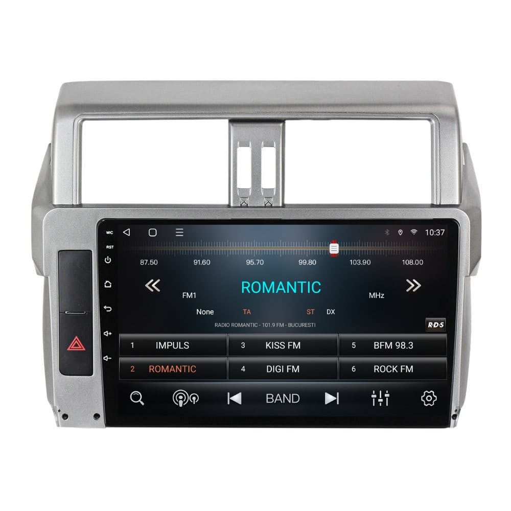 Navigatie dedicata cu Android Toyota Land Cruiser Prado J150 2013 - 2017, 2GB RAM, Radio GPS Dual Zone, Display HD QLED 10