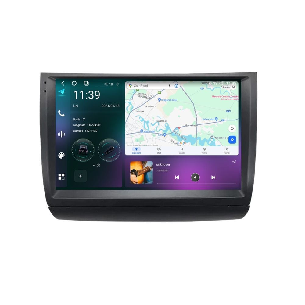 Navigatie dedicata cu Android Toyota Prius W2 2003 - 2009, 12GB RAM, Radio GPS Dual Zone, Display 2K QLED 9.5