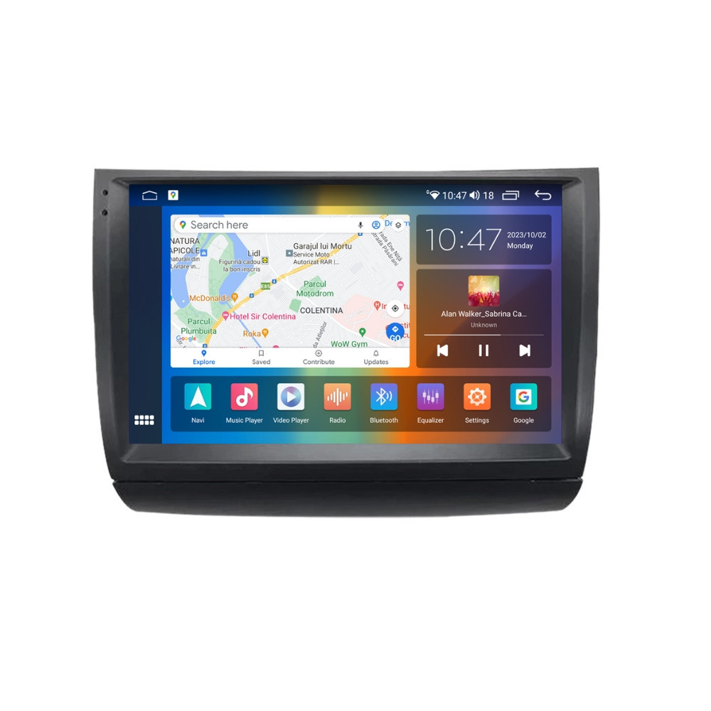 Navigatie dedicata cu Android Toyota Prius W2 2003 - 2009, 8GB RAM, Radio GPS Dual Zone, Display 2K QLED 9.5