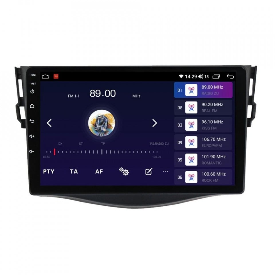 Navigatie dedicata cu Android Toyota Rav4 III 2005 - 2013, 8GB RAM, Radio GPS Dual Zone, Display HD QLED 9