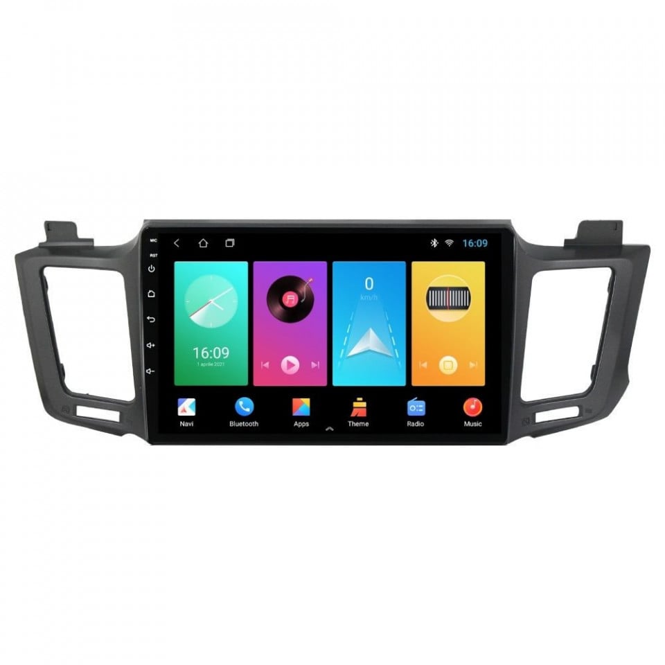 Navigatie dedicata cu Android Toyota Rav4 IV 2013 - 2018, 1GB RAM, Radio GPS Dual Zone, Display HD IPS 10