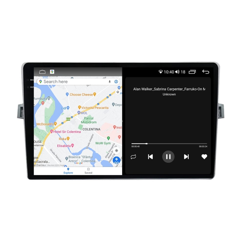 Navigatie dedicata cu Android Toyota Verso 2009 - 2018, 8GB RAM, Radio GPS Dual Zone, Display 2K QLED 9.5