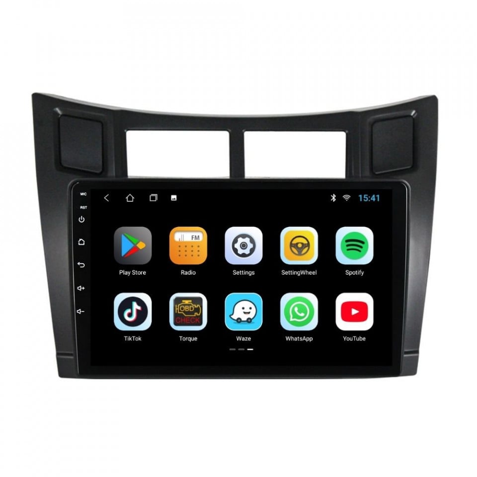 Navigatie dedicata cu Android Toyota Yaris 2006 - 2011, 1GB RAM, Radio GPS Dual Zone, Display HD IPS 9