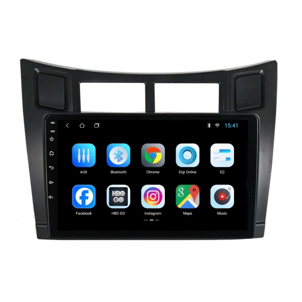 Navigatie dedicata cu Android Toyota Yaris 2006 - 2011, 2GB RAM, Radio GPS Dual Zone, Display HD IPS 9