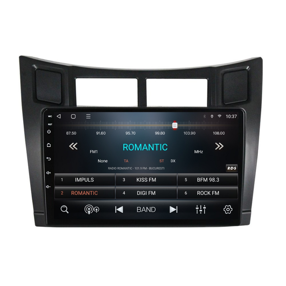 Navigatie dedicata cu Android Toyota Yaris 2006 - 2011, 2GB RAM, Radio GPS Dual Zone, Display HD QLED 9