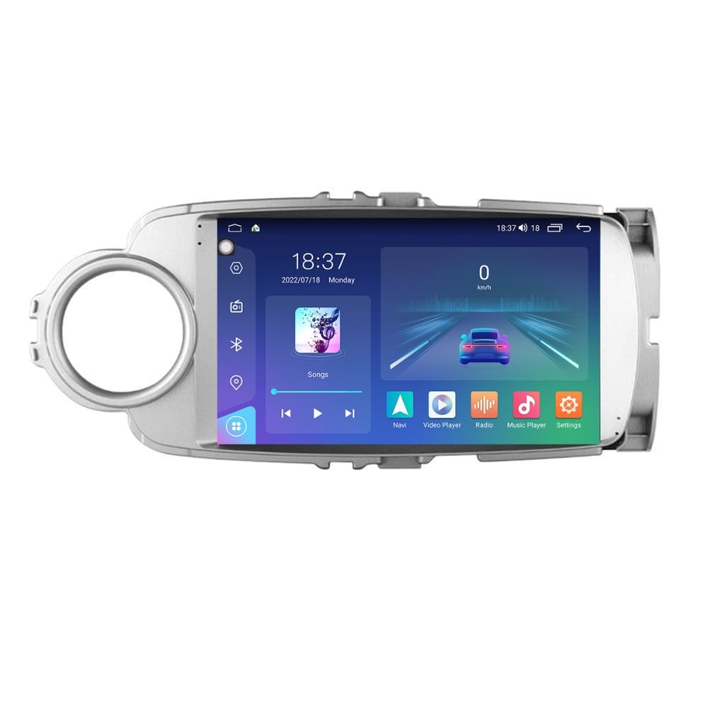 Navigatie dedicata cu Android Toyota Yaris P13 2011 - 2018, 4GB RAM, Radio GPS Dual Zone, Display 2K QLED 9.5