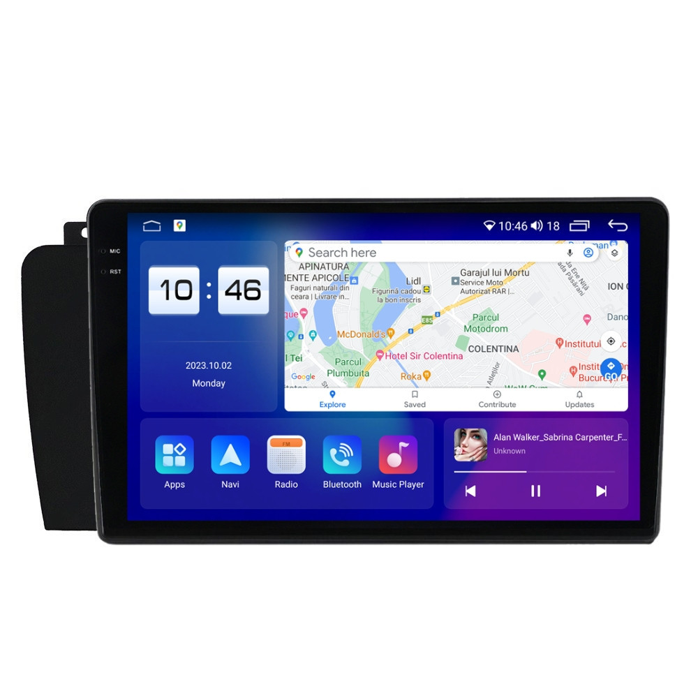 Navigatie dedicata cu Android Volvo S60 I 2004 - 2010, 4GB RAM, Radio GPS Dual Zone, Display 2K QLED 9.5