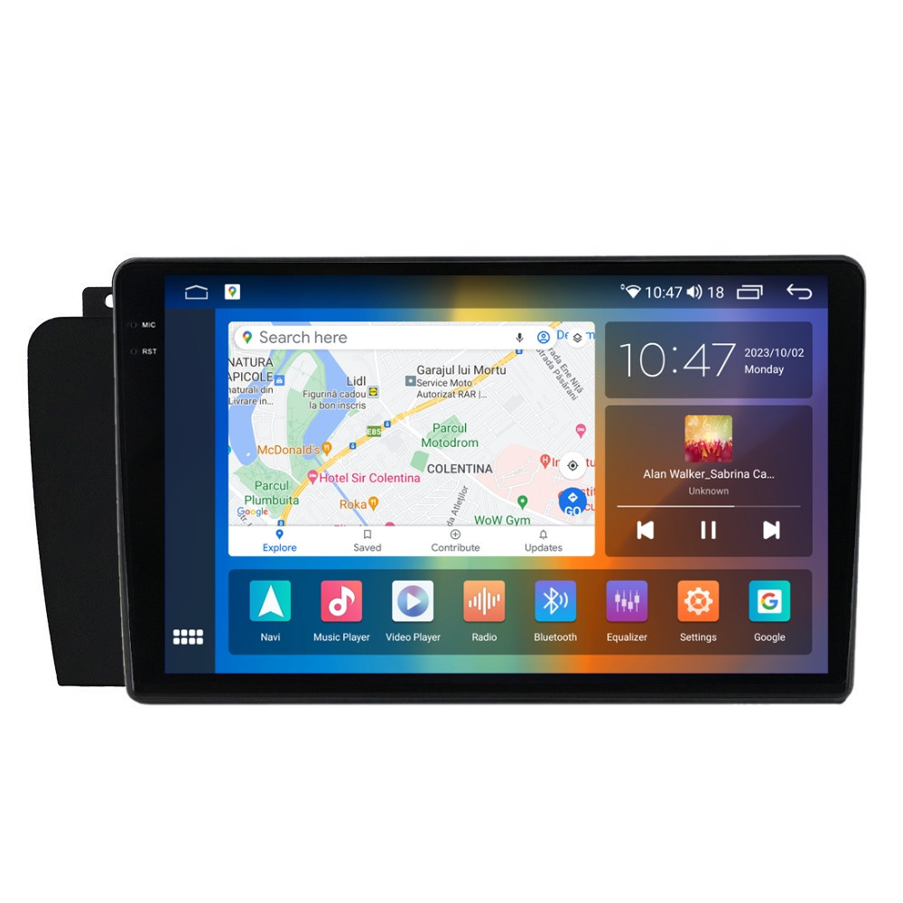 Navigatie dedicata cu Android Volvo S60 I 2004 - 2010, 8GB RAM, Radio GPS Dual Zone, Display 2K QLED 9.5