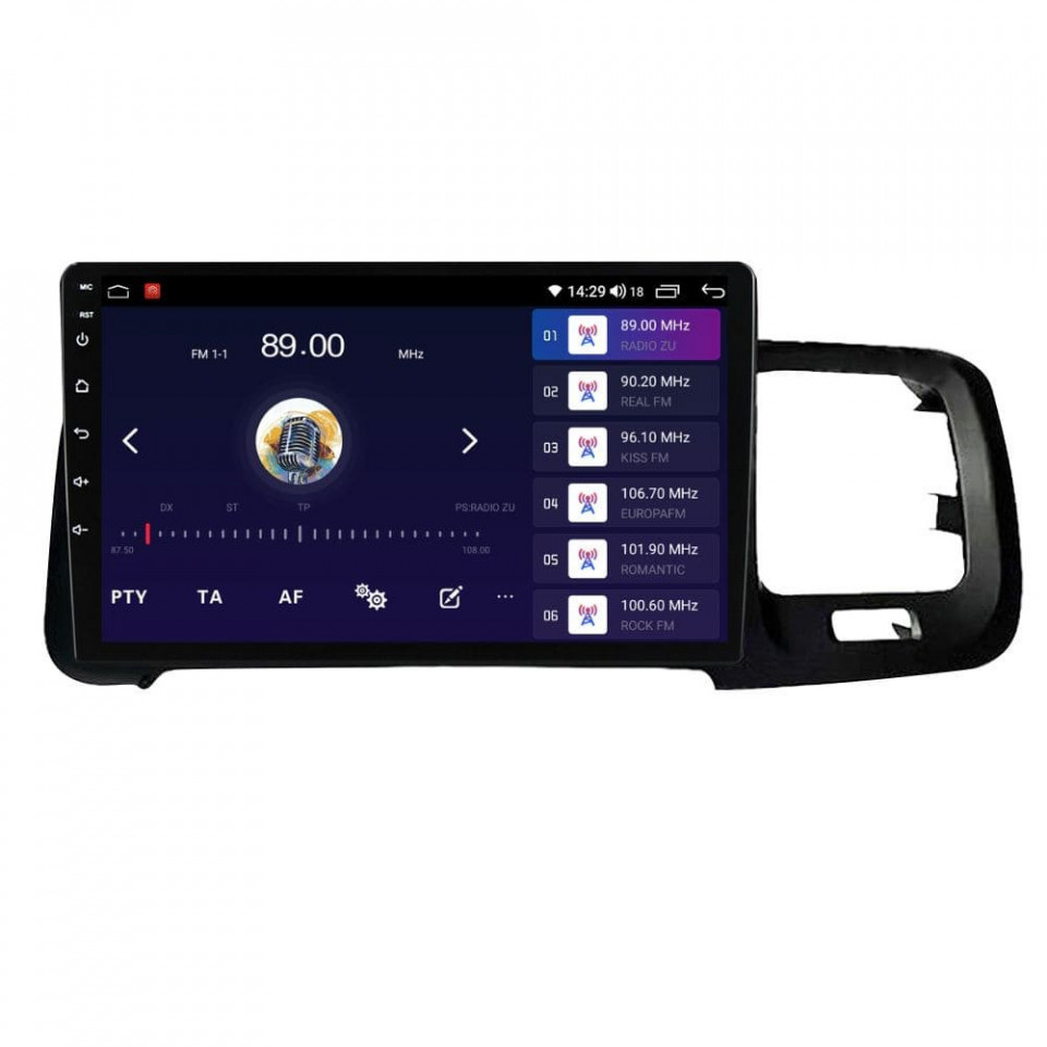 Navigatie dedicata cu Android Volvo S60 II / V60 I 2014 - 2018, 4GB RAM, Radio GPS Dual Zone, Display HD QLED 9