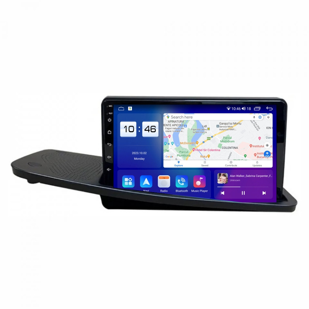 Navigatie dedicata cu Android Volvo S80 II 2006 - 2012 cu navigatie originala, 8GB RAM, Radio GPS Dual Zone, Display 2K QLED 9.5