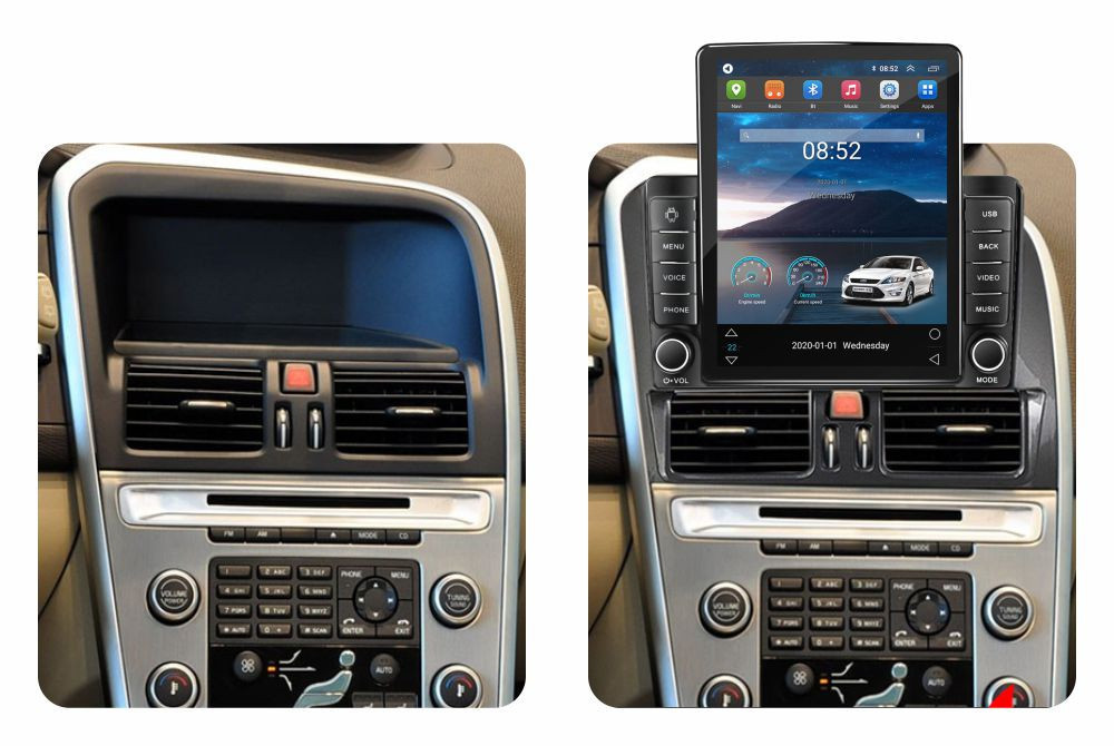 Navigatie dedicata cu Android Volvo XC60 I 2008 - 2013, 2GB RAM, Radio GPS Dual Zone, Touchscreen IPS 9.7