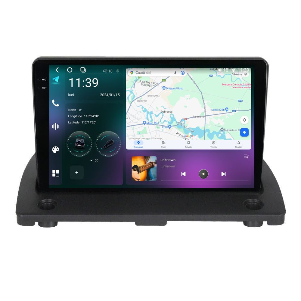 Navigatie dedicata cu Android Volvo XC90 I 2002 - 2015, 12GB RAM, Radio GPS Dual Zone, Display 2K QLED 9.5