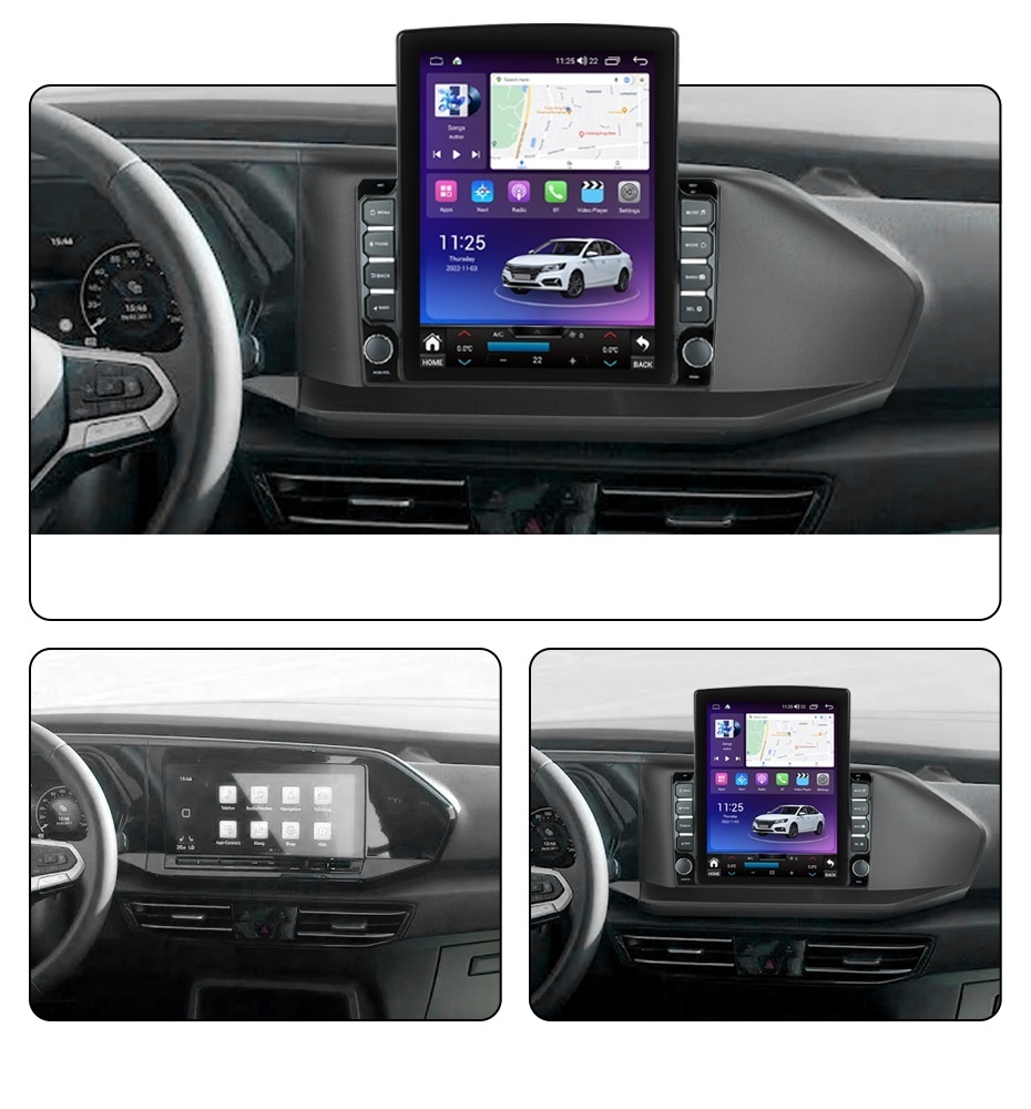 Navigatie dedicata cu Android VW Caddy dupa 2020, 8GB RAM, Radio GPS Dual Zone, Touchscreen IPS 9.7