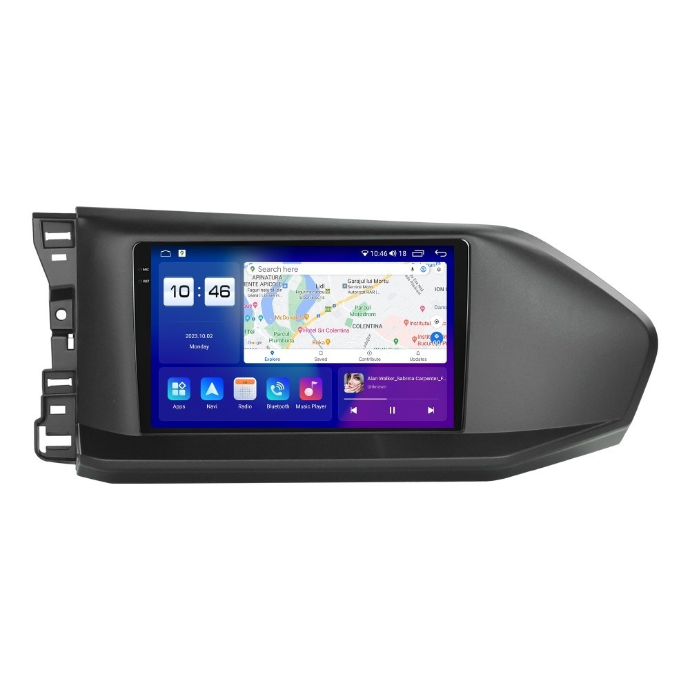 Navigatie dedicata cu Android VW Caddy dupa 2020, 8GB RAM, Radio GPS Dual Zone, Display 2K QLED 9.5