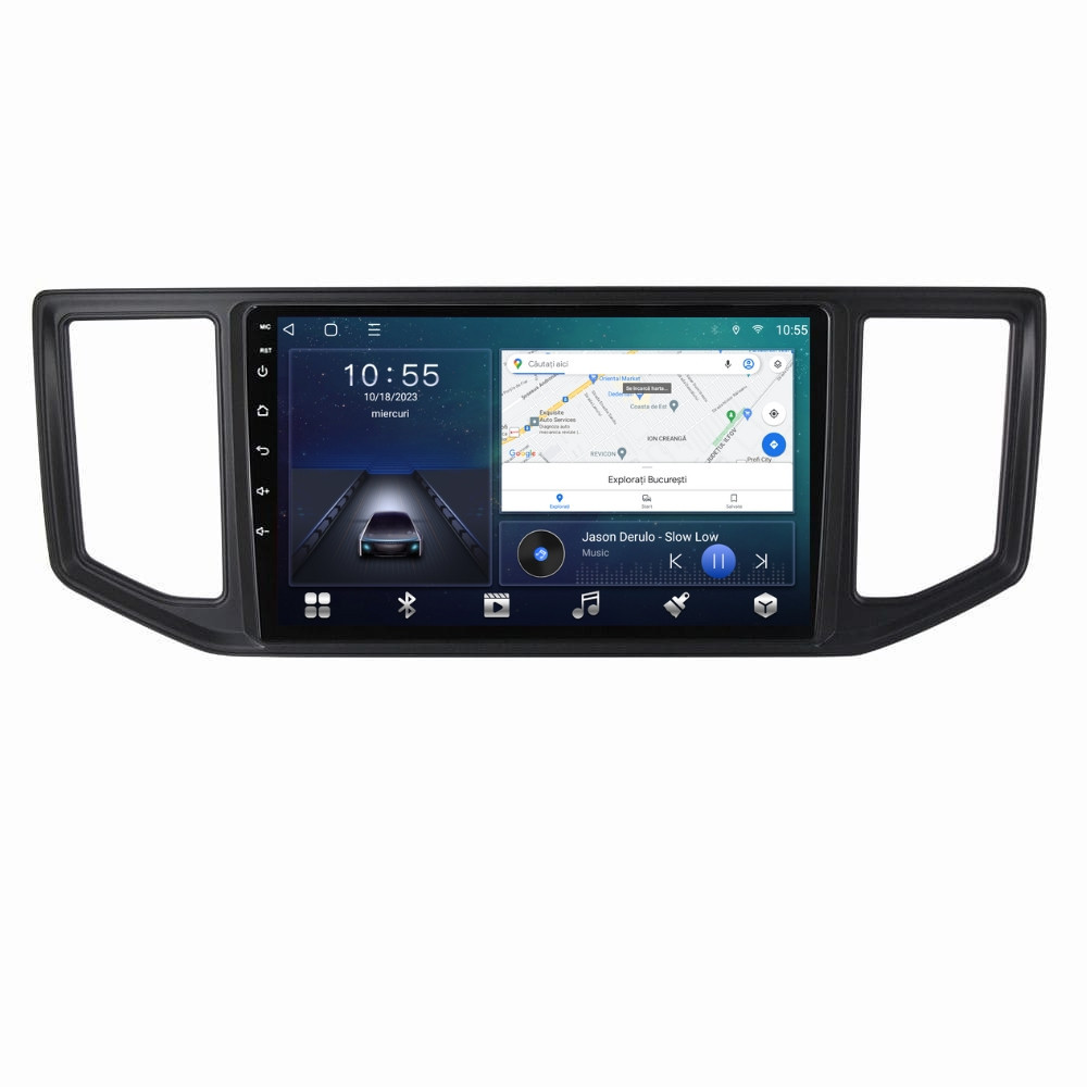 Navigatie dedicata cu Android VW Crafter dupa 2016, 2GB RAM, Radio GPS Dual Zone, Display HD QLED 10