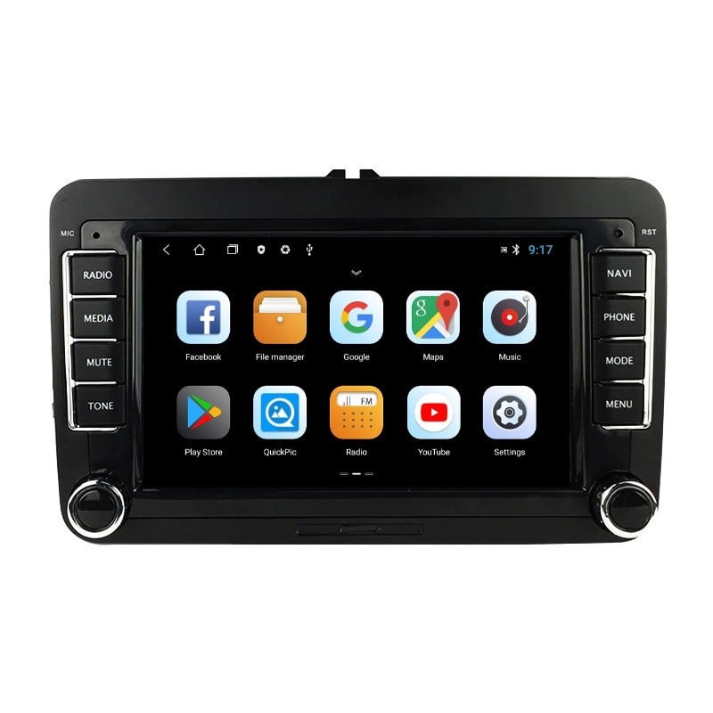 Navigatie dedicata cu Android VW Golf V 2003 - 2010, 1GB RAM, Radio GPS Dual Zone, Display HD IPS 7