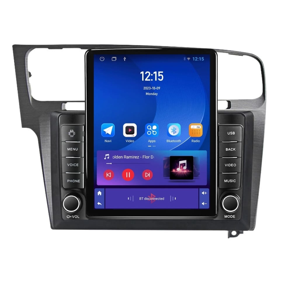 Navigatie dedicata cu Android VW Golf VII 2012 - 2019, argintiu, 1GB RAM, Radio GPS Dual Zone, Touchscreen IPS 9.7