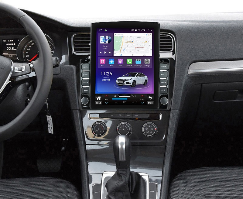 Navigatie dedicata cu Android VW Golf VII 2012 - 2019, argintiu, 8GB RAM, Radio GPS Dual Zone, Touchscreen IPS 9.7