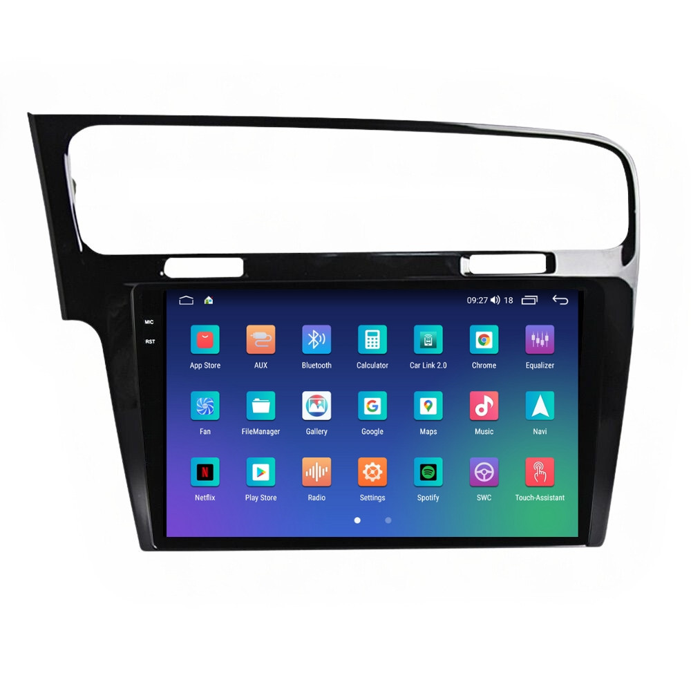 Navigatie dedicata cu Android VW Golf VII 2012 - 2019, negru, 4GB RAM, Radio GPS Dual Zone, Display 2K QLED 10.36" Touchscreen, Internet Wi-Fi si slot SIM 4G, Bluetooth, MirrorLink, USB - Imagine 6