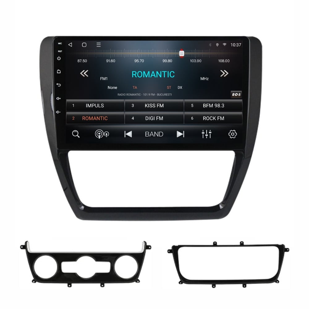 Navigatie dedicata cu Android VW Jetta IV 2011 - 2018, 2GB RAM, Radio GPS Dual Zone, Display HD QLED 10