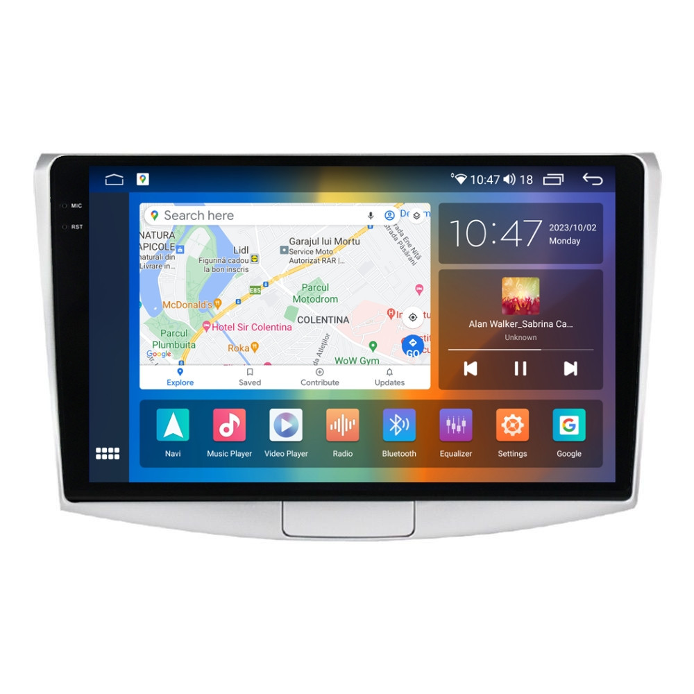 Navigatie dedicata cu Android VW Passat B6 / B7 2005 - 2015, 4GB RAM, Radio GPS Dual Zone, Display 2K QLED 10.36