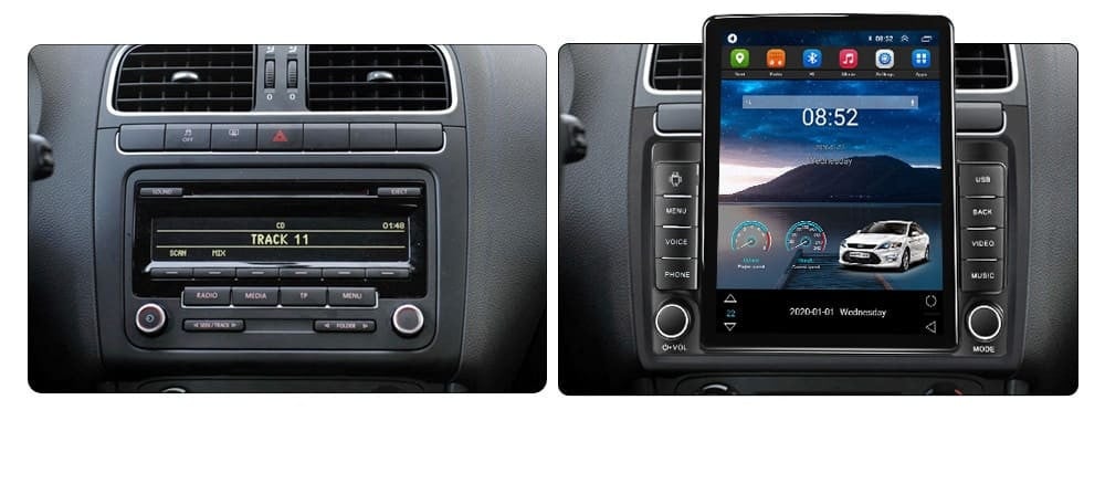 Navigatie dedicata cu Android VW Polo 6R 2009 - 2018, 1GB RAM, Radio GPS Dual Zone, Touchscreen IPS 9.7