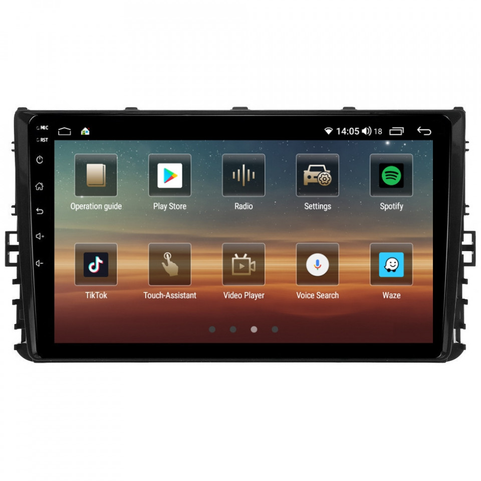 Navigatie dedicata cu Android VW Taigo dupa 2021, 8GB RAM, Radio GPS Dual Zone, Display HD QLED 9