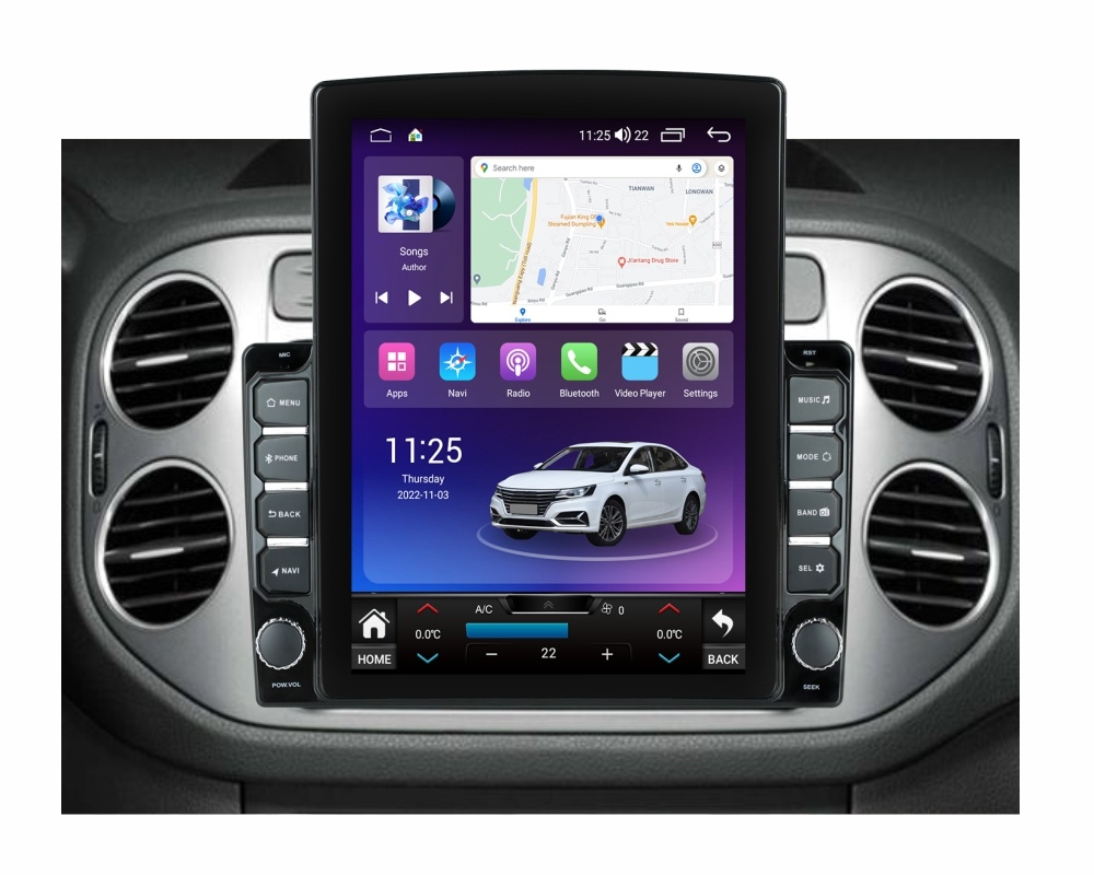 Navigatie dedicata cu Android VW Tiguan I 2007 - 2012, 4GB RAM, Radio GPS Dual Zone, Touchscreen IPS 9.7