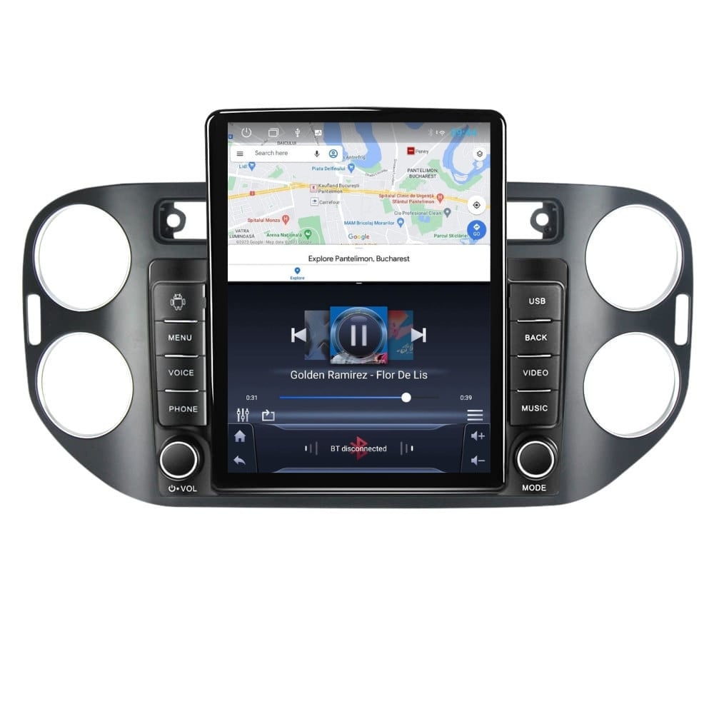 Navigatie dedicata cu Android VW Tiguan I 2012 - 2018, 1GB RAM, Radio GPS Dual Zone, Touchscreen IPS 9.7