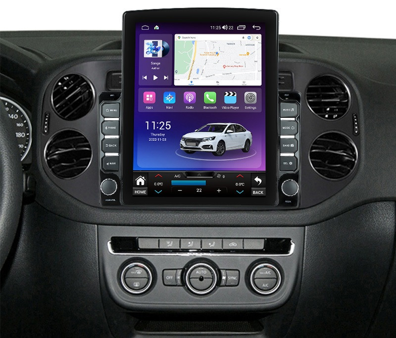 Navigatie dedicata cu Android VW Tiguan I 2012 - 2018, 8GB RAM, Radio GPS Dual Zone, Touchscreen IPS 9.7