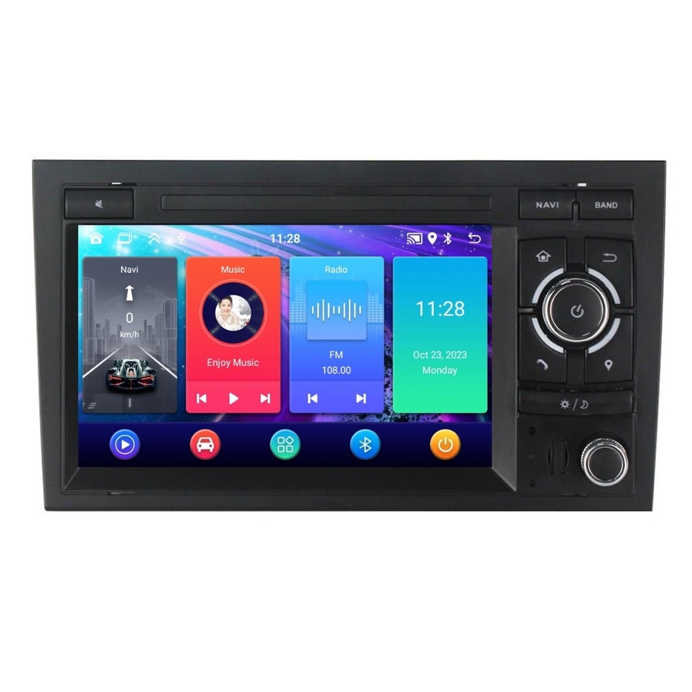 Navigatie dedicata cu Android Audi A4 (B6, B7) 2000 - 2008, 2GB RAM, Radio GPS Dual Zone, Display HD IPS 7