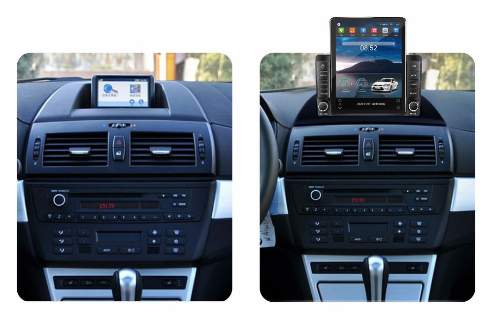 Navigatie dedicata cu Android BMW X3 (E83) 2003 - 2011, 2GB RAM, Radio GPS Dual Zone, Touchscreen IPS 9.7