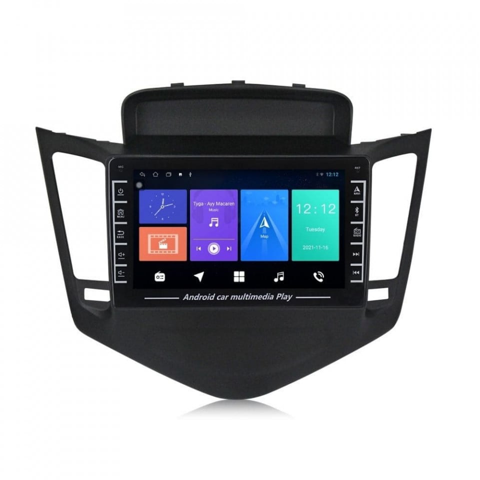 Navigatie dedicata cu Android Chevrolet Cruze 2008 - 2013, 1GB RAM, Radio GPS Dual Zone, Display HD IPS 8