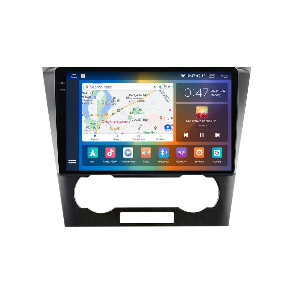 Navigatie dedicata cu Android Chevrolet Epica 2004 - 2012, 4GB RAM, Radio GPS Dual Zone, Display 2K QLED 9.5