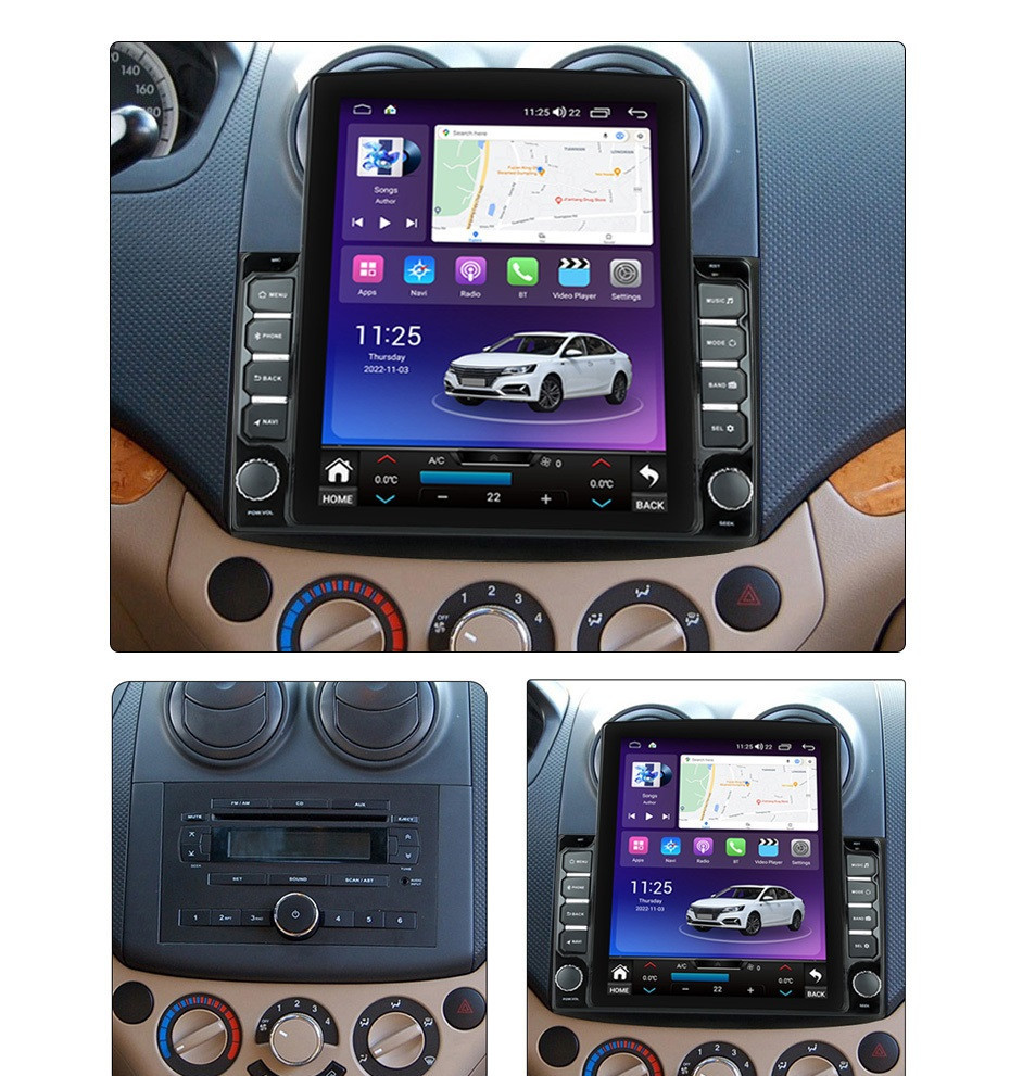 Navigatie dedicata cu Android Chevrolet Kalos 2006 - 2011, 4GB RAM, Radio GPS Dual Zone, Touchscreen IPS 9.7