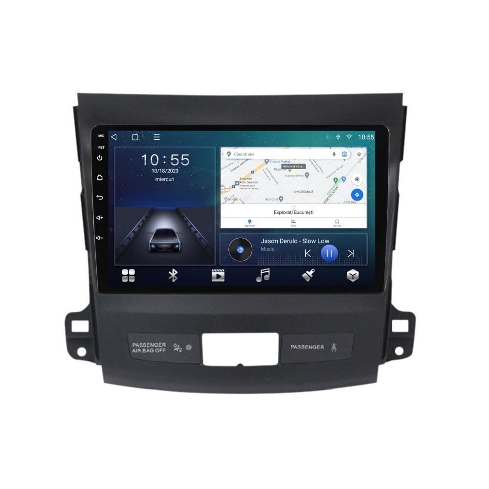 Navigatie dedicata cu Android Citroen C-Crosser 2007 - 2012, 3GB RAM, Radio GPS Dual Zone, Display HD QLED 9