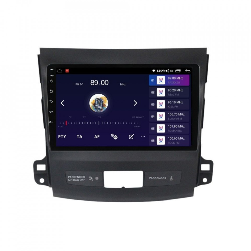 Navigatie dedicata cu Android Citroen C-Crosser 2007 - 2012, 4GB RAM, Radio GPS Dual Zone, Display HD QLED 9