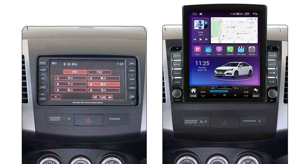 Navigatie dedicata cu Android Citroen C-Crosser 2007 - 2012, 8GB RAM, Radio GPS Dual Zone, Touchscreen IPS 9.7