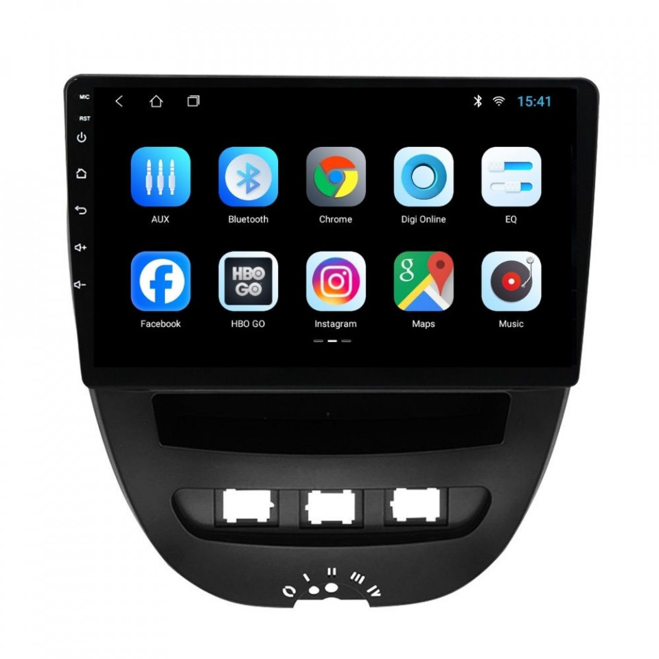 Navigatie dedicata cu Android Citroen C1 I 2005 - 2014, 2GB RAM, Radio GPS Dual Zone, Display HD IPS 10