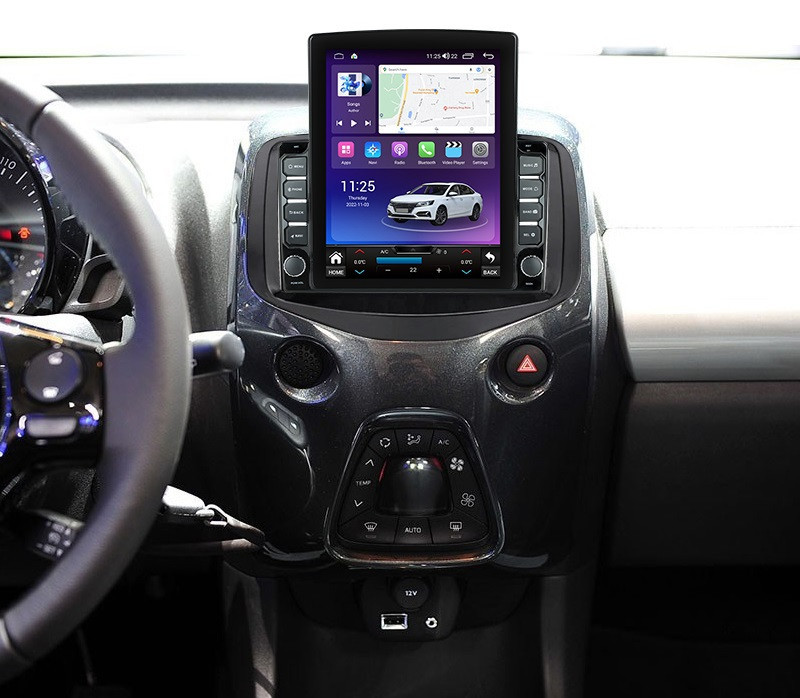 Navigatie dedicata cu Android Citroen C1 II 2014 - 2022, 4GB RAM, Radio GPS Dual Zone, Touchscreen IPS 9.7