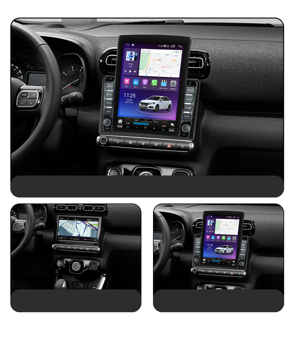 Navigatie dedicata cu Android Citroen C3 III 2016 - 2024, 8GB RAM, Radio GPS Dual Zone, Touchscreen IPS 9.7