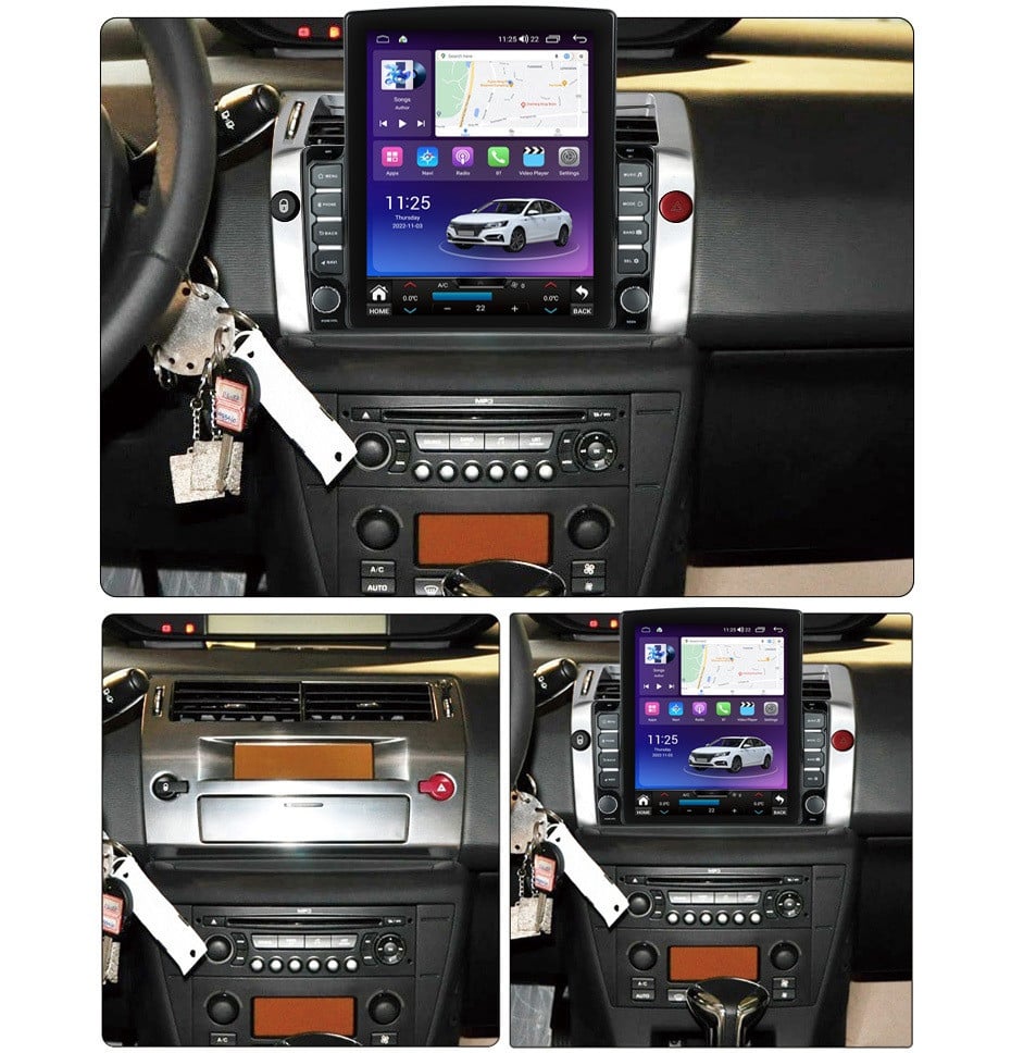 Navigatie dedicata cu Android Citroen C4 I 2004 - 2009, 8GB RAM, Radio GPS Dual Zone, Touchscreen IPS 9.7