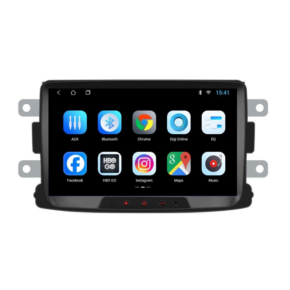 Navigatie dedicata cu Android Dacia Dacia Spring dupa 2020, 2GB RAM, Radio GPS Dual Zone, Display HD 8\'\' Touchscreen, Internet Wi-Fi, Bluetooth, MirrorLink, USB, Waze - 1 | YEO