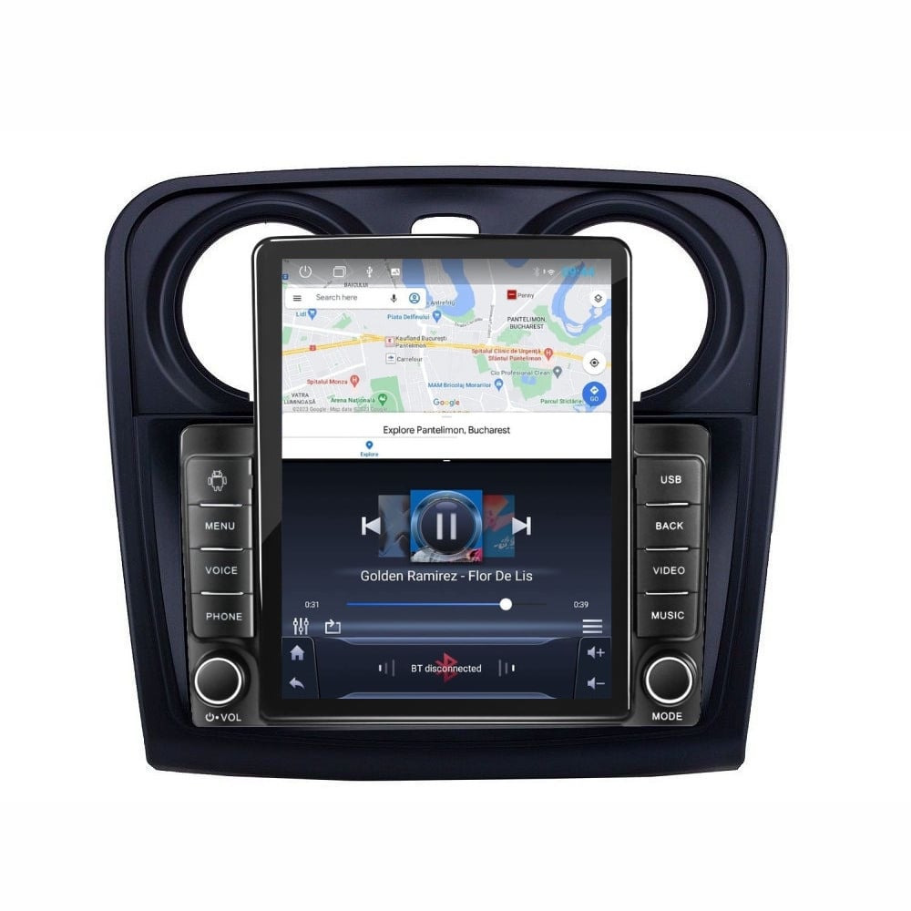 Navigatie dedicata cu Android Dacia Logan II 2012 - 2020, 2GB RAM, Radio GPS Dual Zone, Touchscreen IPS 9.7