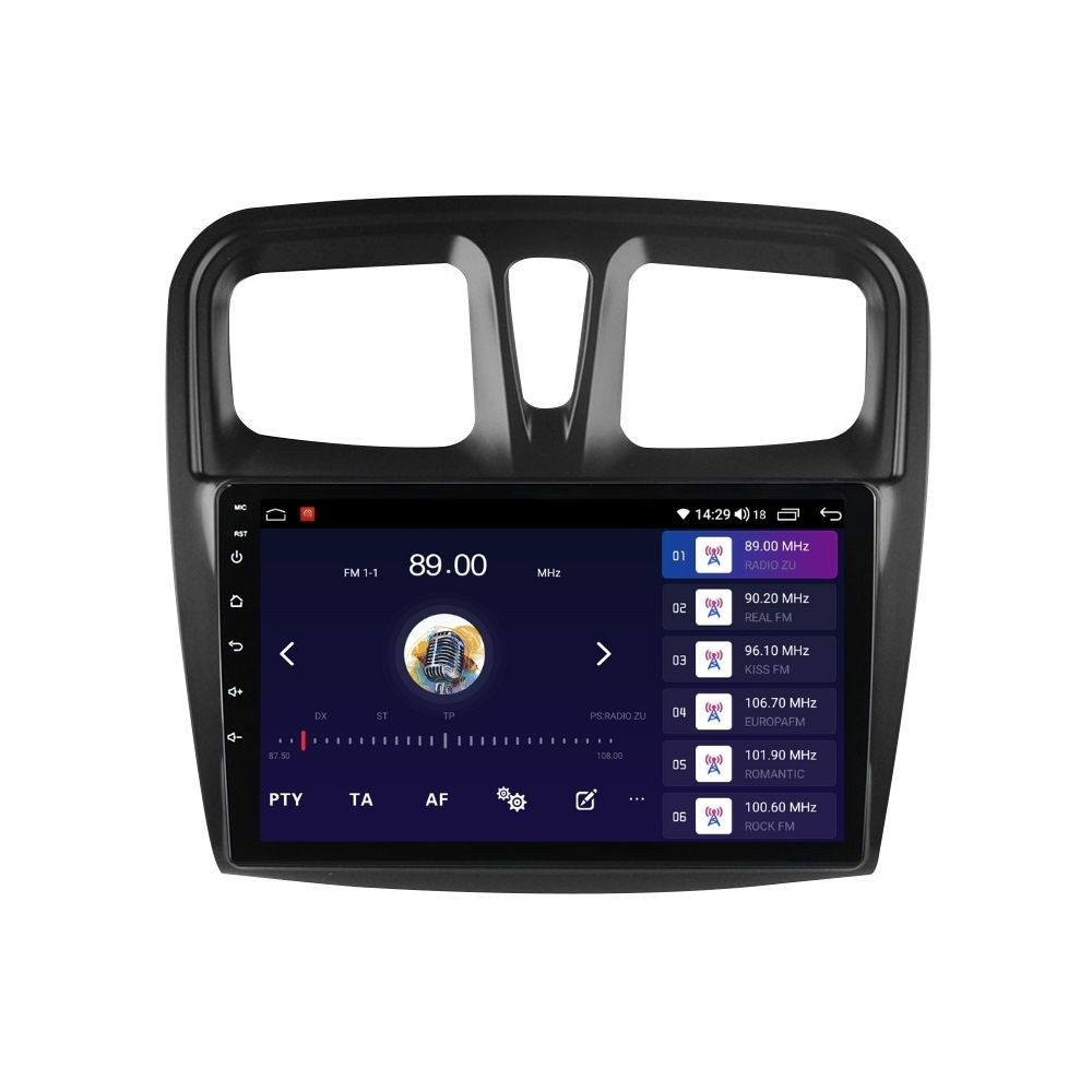 Navigatie dedicata cu Android Dacia Logan II 2012 - 2020, 4GB RAM, Radio GPS Dual Zone, Display HD QLED 10" Touchscreen, Internet Wi-Fi si slot SIM 4G, Bluetooth, MirrorLink, USB - Imagine 4