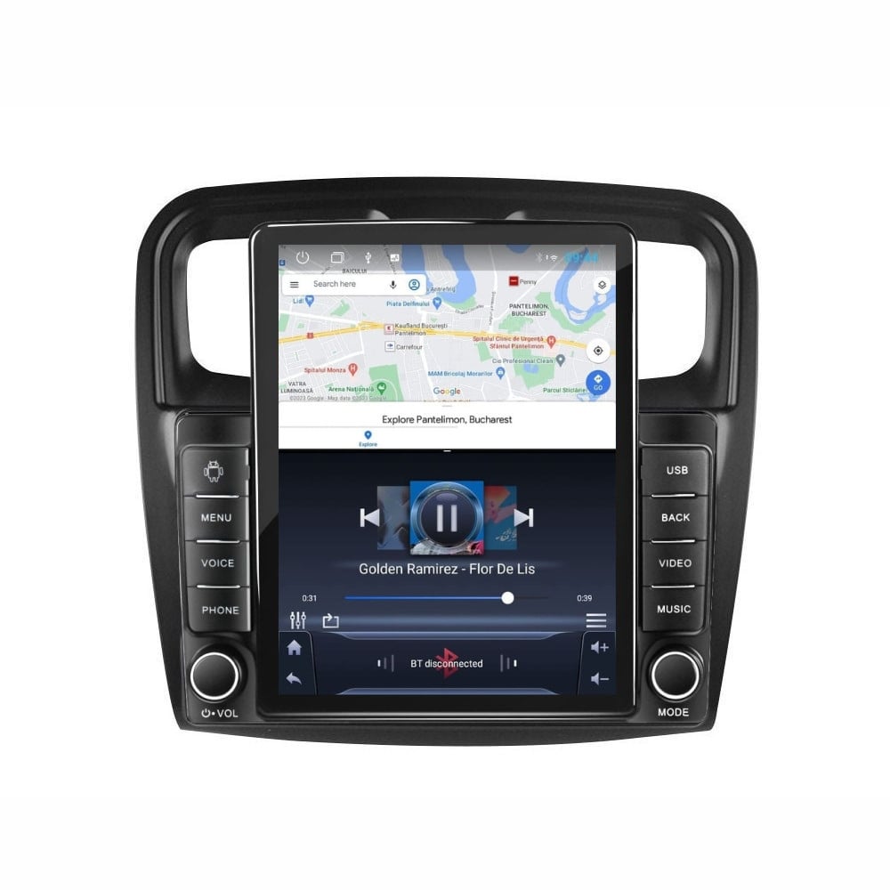 Navigatie dedicata cu Android Dacia Sandero II 2012 - 2020, 1GB RAM, Radio GPS Dual Zone, Touchscreen IPS 9.7