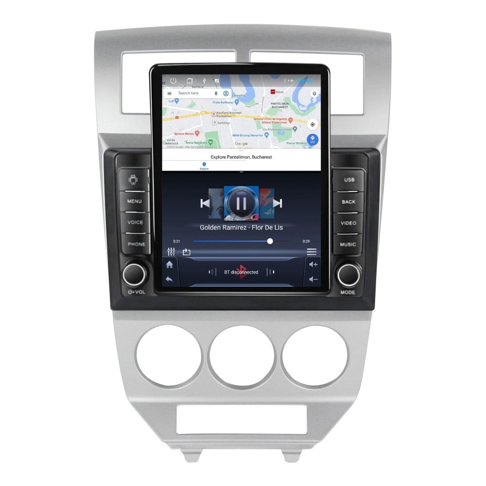 Navigatie dedicata cu Android Dodge Caliber 2006 - 2010, 2GB RAM, Radio GPS Dual Zone, Touchscreen IPS 9.7