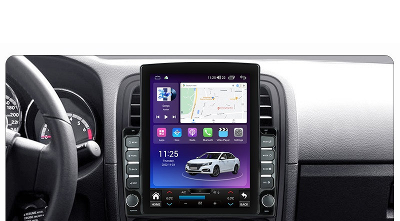 Navigatie dedicata cu Android Dodge Caliber 2010 - 2012, 4GB RAM, Radio GPS Dual Zone, Touchscreen IPS 9.7