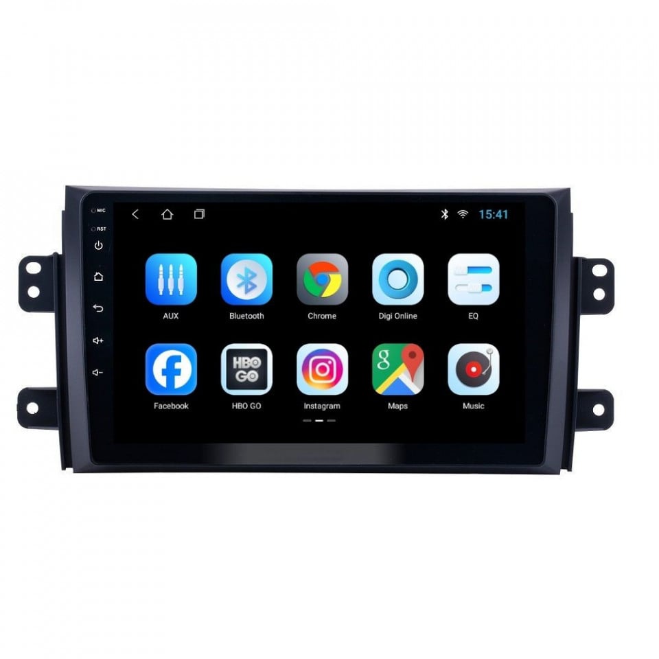 Navigatie dedicata cu Android Fiat Sedici 2006 - 2015, 1GB RAM, Radio GPS Dual Zone, Display HD IPS 9