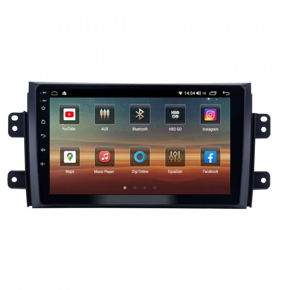 Navigatie dedicata cu Android Fiat Sedici 2006 - 2015, 6GB RAM, Radio GPS Dual Zone, Display HD QLED 9